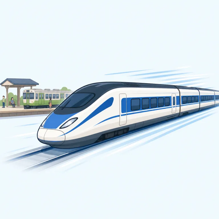 express（急行の・adjective）の覚え方イラスト