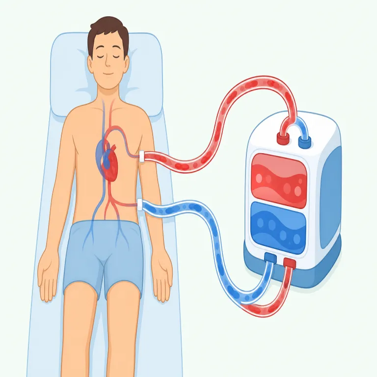 extracorporeal（体外の・形容詞）の覚え方イラスト — extra- は「枠の外」の感覚を持つ接頭辞
