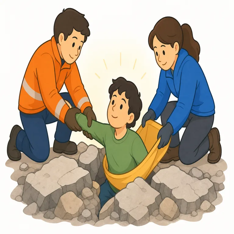 extrication（救出・名詞）の覚え方イラスト — まず動詞 extricate をセットで覚えると定着しやすい