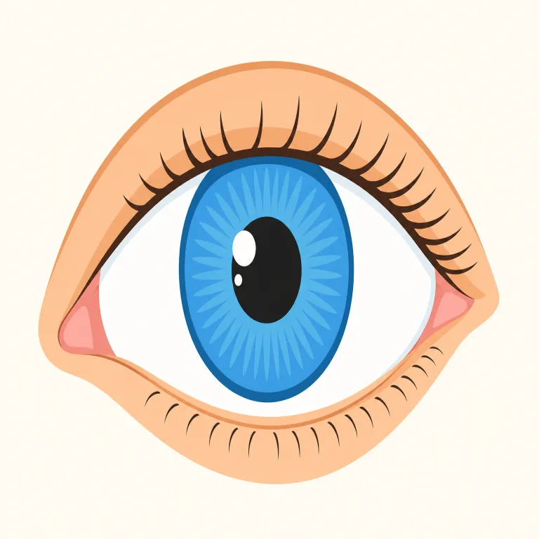 eye（目・名詞）の覚え方イラスト — この eye は「目そのもの」から一歩広げて、視線の動きや注意の置き場まで含めて捉えると使いやすくなります