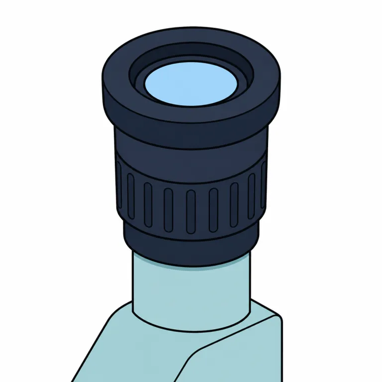 eyepiece（接眼レンズ・noun）の覚え方イラスト