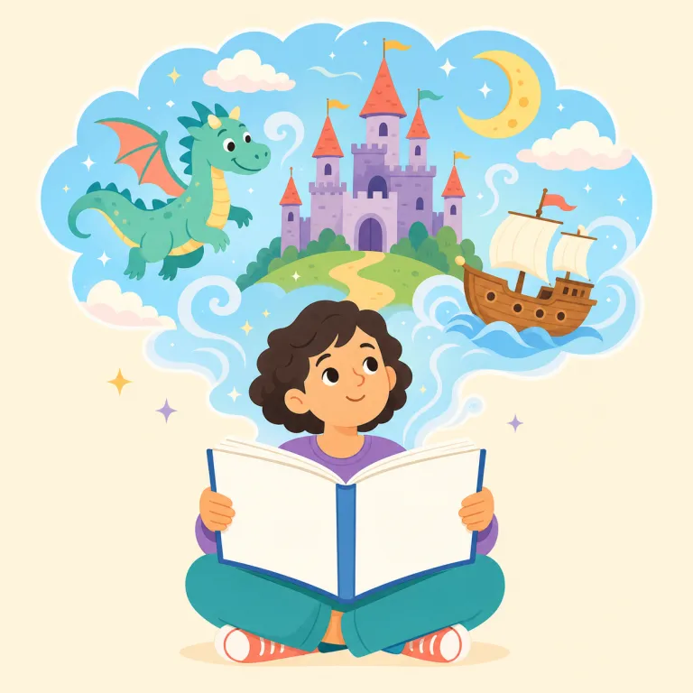 fabulate（物語を作る・動詞）の覚え方イラスト — fable「寓話」と同じ fabula「物語」の仲間だと押さえ、fable を生み出す動作が fabulate と覚えると定着しやすいです