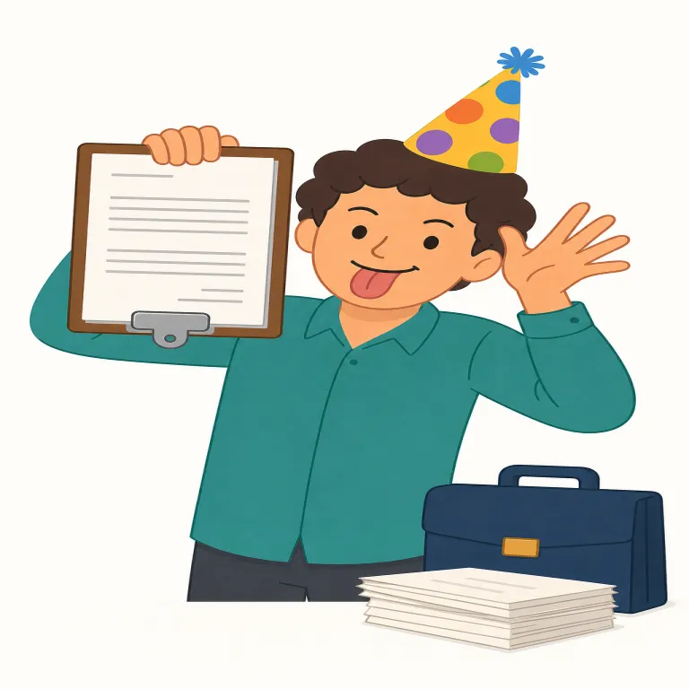 facetious（ふざけた・形容詞）の覚え方イラスト — 語尾の -ous は famous, dangerous などと同じ「性質を表す形容詞」の形だと押さえると、facetious もまず「ある態度・口調の性質」を言う語として入り…