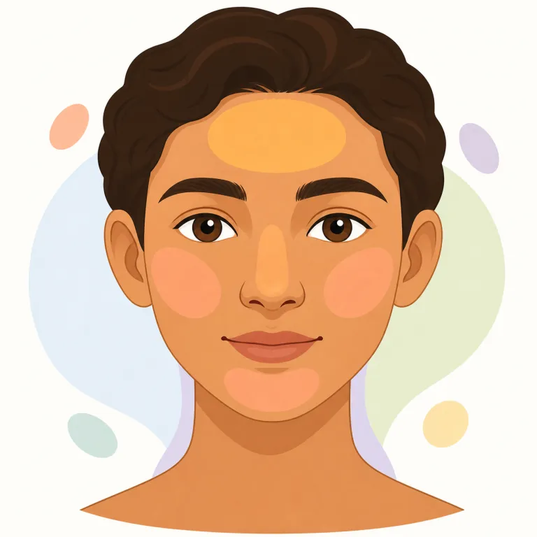 facial（顔の・形容詞）の覚え方イラスト — 形容詞の facial は face に「〜に関する」を作る -al が付いた語で、「顔関連の」とまとめて覚えられます