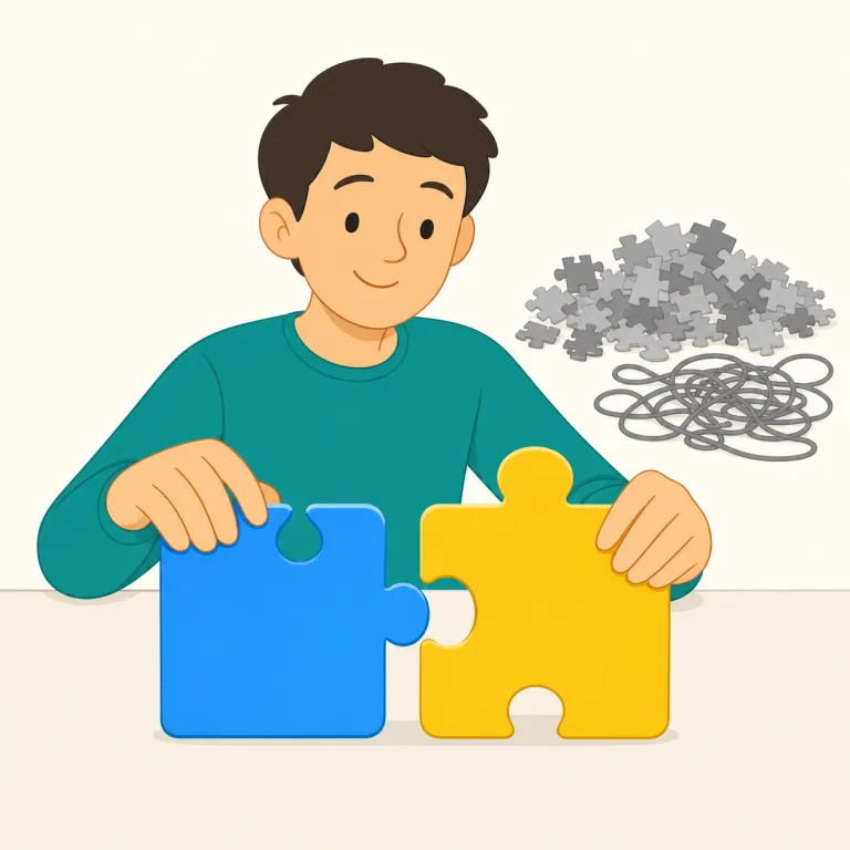 facile（安易な・形容詞）の覚え方イラスト — facility や facilitate と同じく、facile には「物事がたやすく進む」という核があります