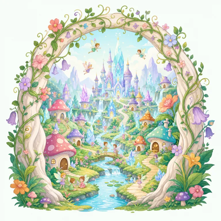 faerie（妖精・名詞）の覚え方イラスト — fairy と同じように、羽のある小さな妖精を思い浮かべると覚えやすいです