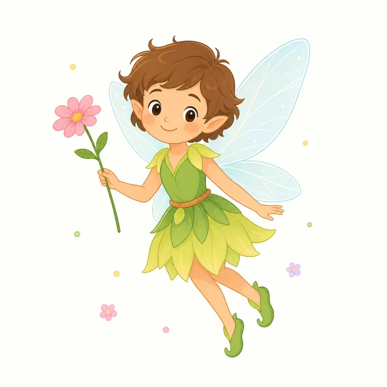 fairy（妖精・名詞）の覚え方イラスト — fairy は「小さくて魔法を使う存在」という核で覚えると、tooth fairy や fairy godmother のような表現も理解しやすくなります