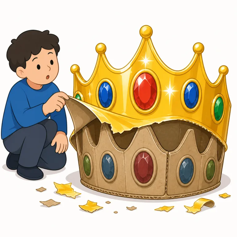 fakery（いんちき・名詞）の覚え方イラスト — fakery は fake「偽の、偽物」から考えると覚えやすい語です