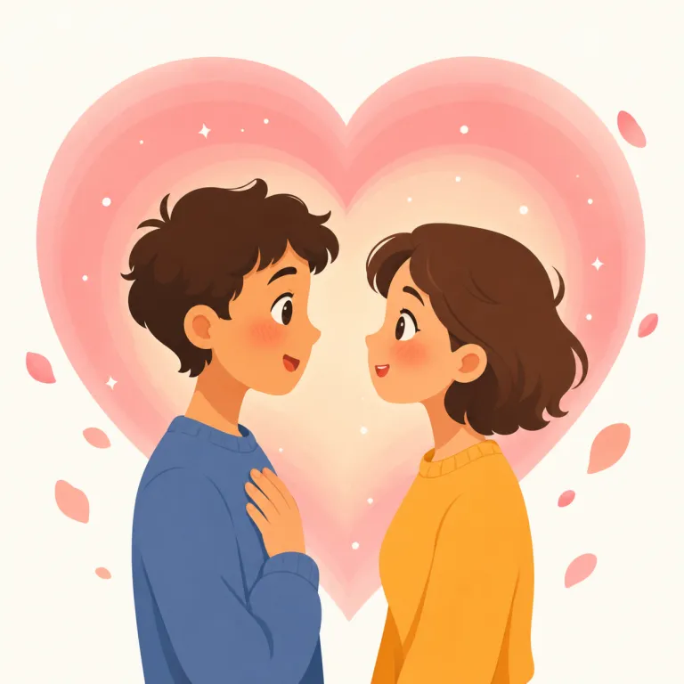 fall in love with（～に恋する・句動詞）の覚え方イラスト — fall in love with は「～に恋する」として、感情がある状態へ入り込む絵で覚えます