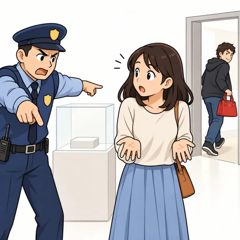 falsely（虚偽に・adverb）の覚え方イラスト