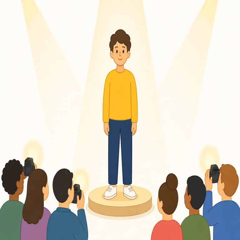 fame（名声・名詞）の覚え方イラスト — fame はまず famous の名詞形として覚えると定着しやすいです