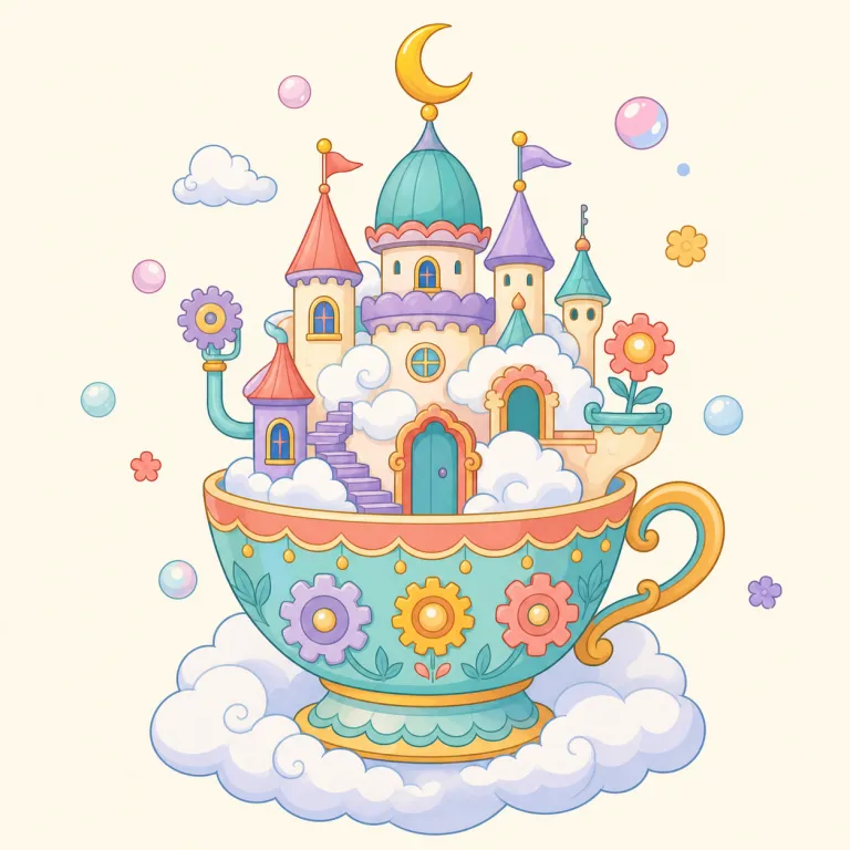 fanciful（奇抜な・adjective）の覚え方イラスト