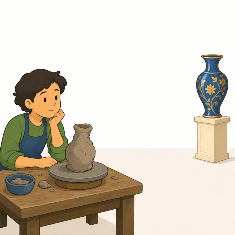 far from（程遠い・イディオム）の覚え方イラスト — far from は、場所だけでなく「基準・理想・期待から大きく離れている」と考えると覚えやすい表現です