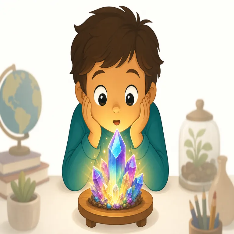 fascination（強い興味・noun）の覚え方イラスト