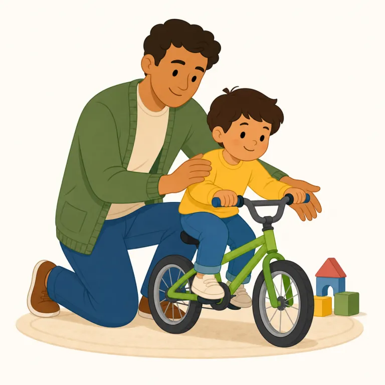 fathering（父親になる・動詞）の覚え方イラスト — このエントリでは fathering を「父親として育てる」ではなく、「子供の父親になる」という意味で覚えます