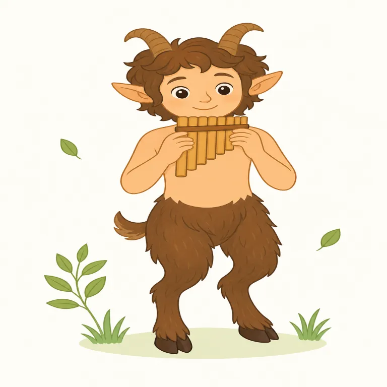 faun（牧神・名詞）の覚え方イラスト — faun は日常語として覚えるより、「神話・ファンタジー専用の名詞」として箱で覚えると残りやすい