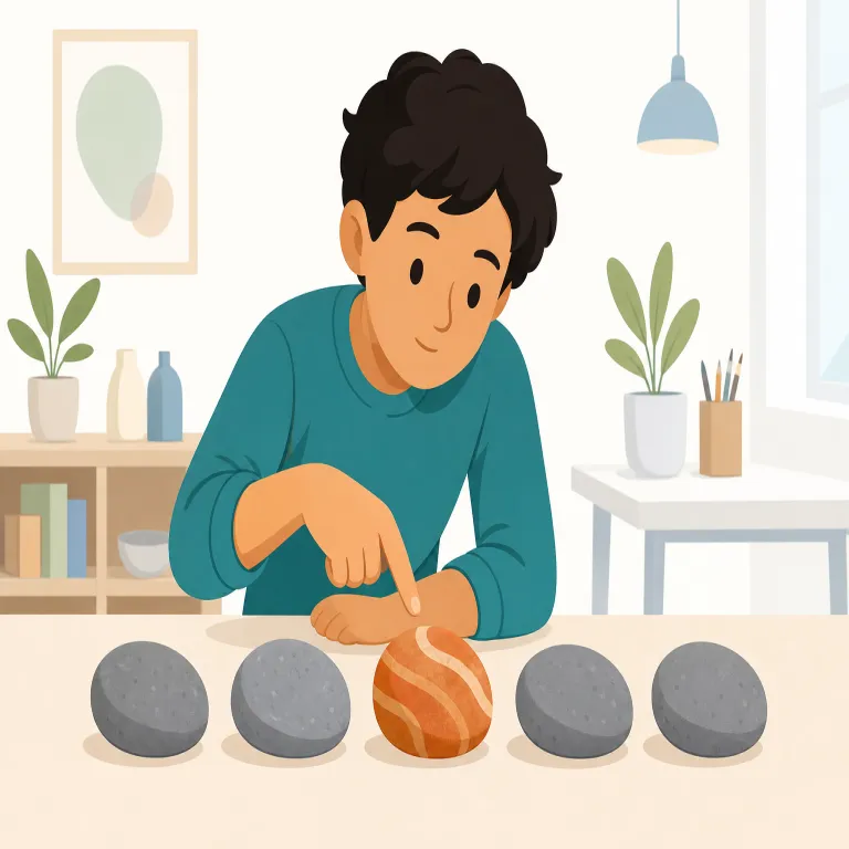 feature（特徴・名詞）の覚え方イラスト — feature は「目立って見える部分」と考えると覚えやすい語です