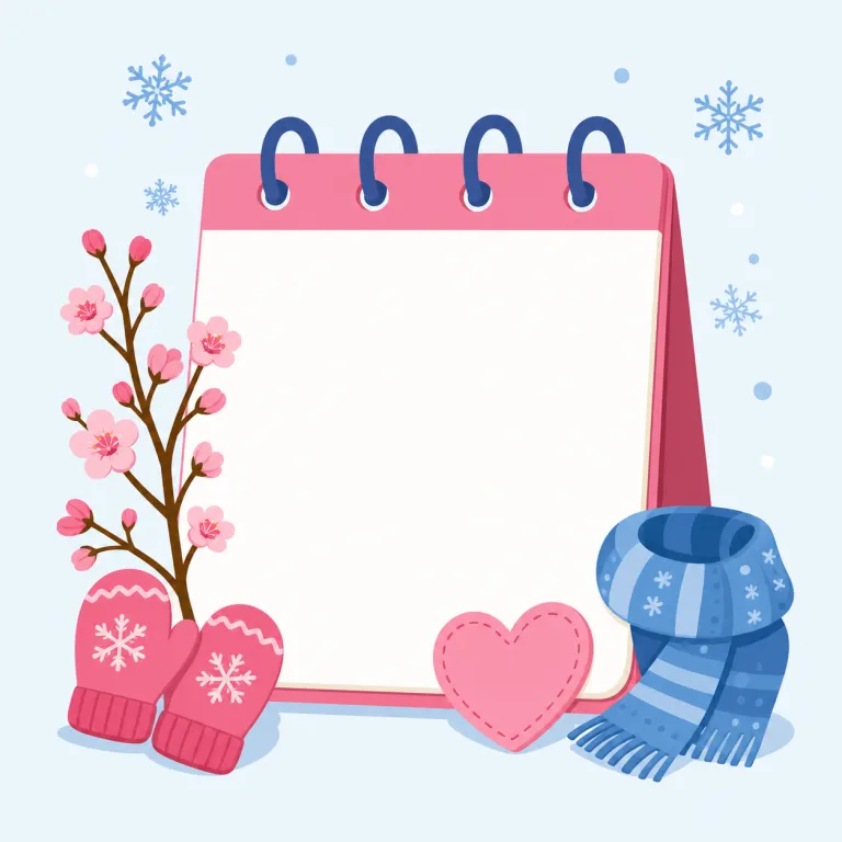 february（2月・名詞）の覚え方イラスト — month名としては、前の january、次の march とセットで一年の並びで覚えると定着しやすい