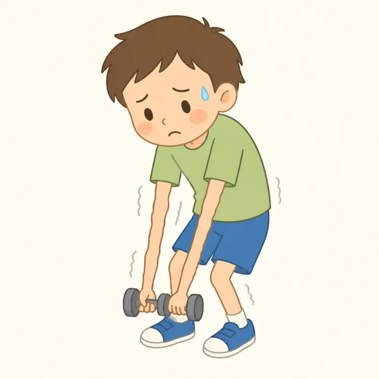 feeble（弱い・形容詞）の覚え方イラスト — feeble は weak より少し硬く、力・勢い・効果が足りない感じを表す語です