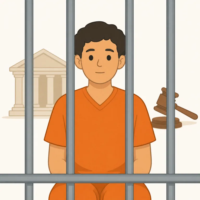 felon（重罪犯・名詞）の覚え方イラスト