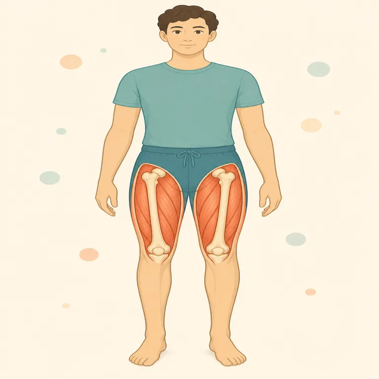 femoral（大腿の・形容詞）の覚え方イラスト — まず femur（大腿骨）という名詞を軸にすると覚えやすいです
