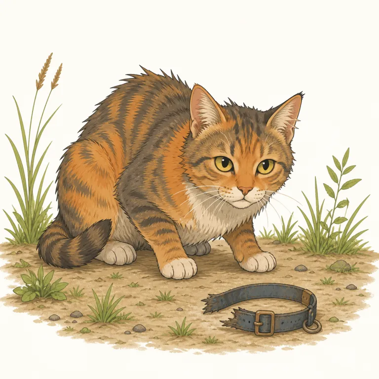 feral（野生の・形容詞）の覚え方イラスト