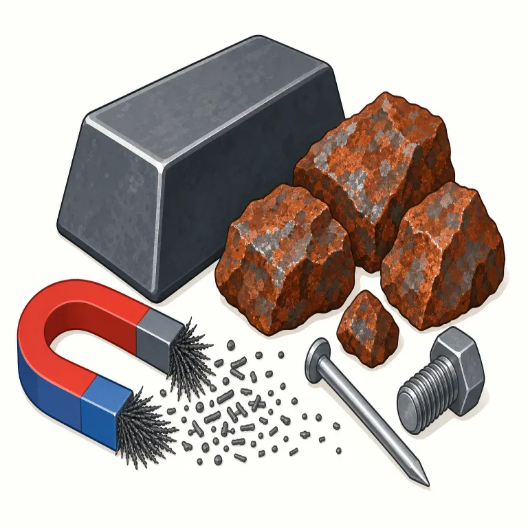 ferrous（鉄の、鉄を含む・形容詞）の覚え方イラスト — ferrous は metal 用語として覚えると定着しやすい