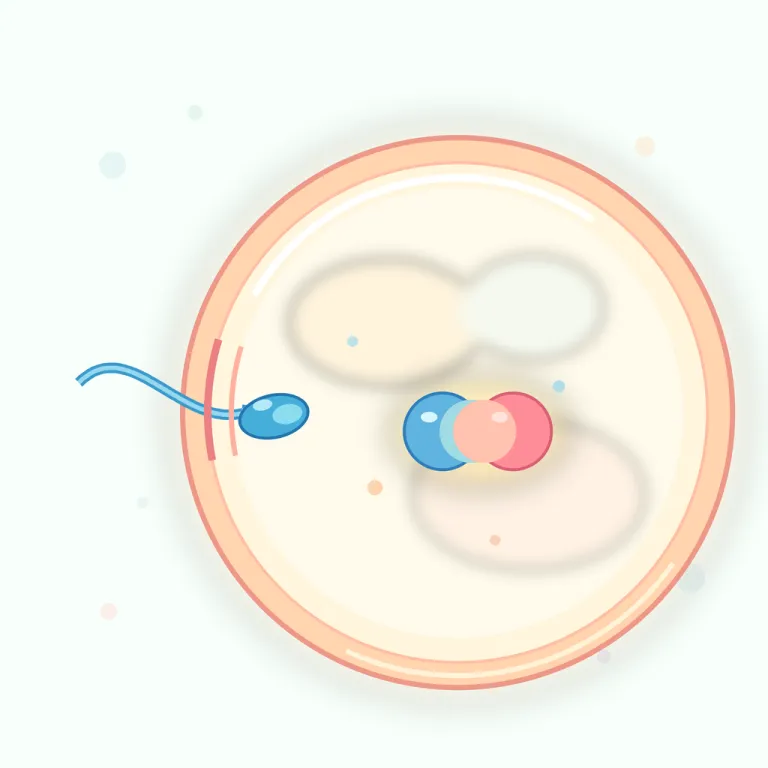 fertilization（受精・名詞）の覚え方イラスト — fertilization は、まず fertilize「肥やす・受精させる」を土台にすると覚えやすいです