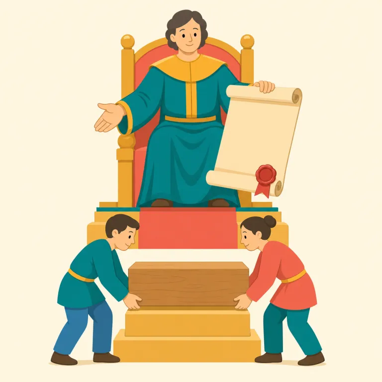 fiat（命令・名詞）の覚え方イラスト — ラテン語の「そうあれ」という命令表現に由来する