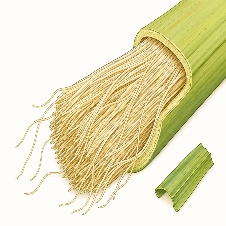 fibrous（繊維状の・形容詞）の覚え方イラスト — fiber / fibre（繊維）を知っていれば、その形容詞版が fibrous