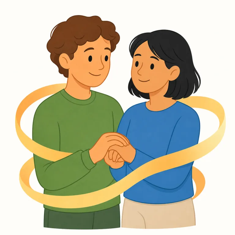 fidelity（忠誠・名詞）の覚え方イラスト — faithful を知っていると覚えやすい語で、「faithfulな状態」が fidelity