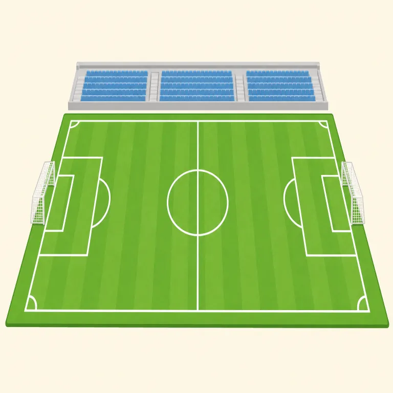 field（競技場・noun）の覚え方イラスト