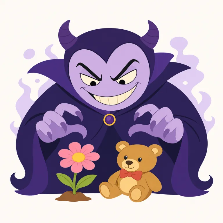 fiendish（凶悪な・形容詞）の覚え方イラスト — fiend は「悪魔・鬼のようなやつ」