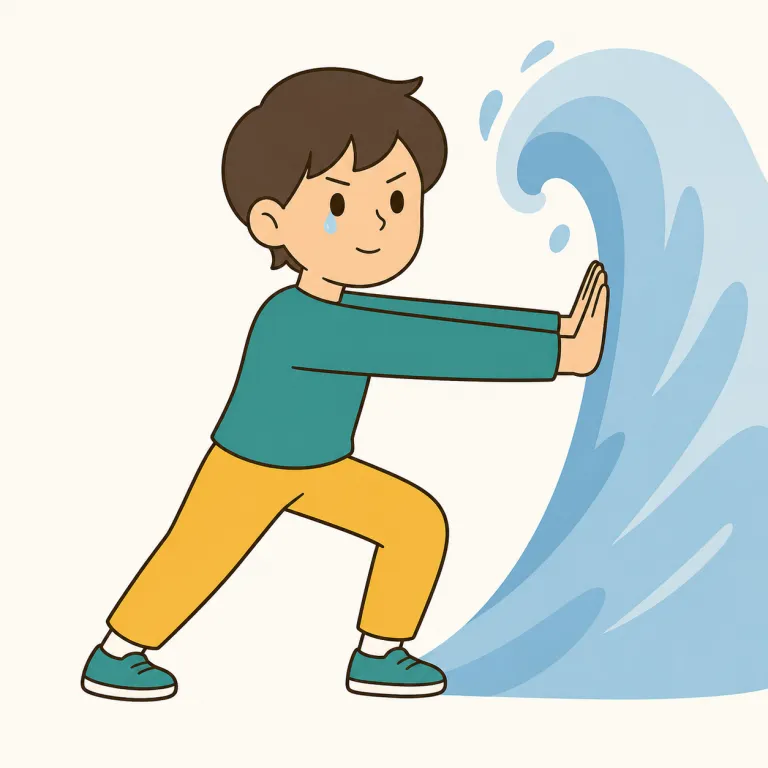 fight back（反撃する，抵抗する，（涙などを）こらえる・句動詞）の覚え方イラスト — fight を知っていれば核は「戦う」