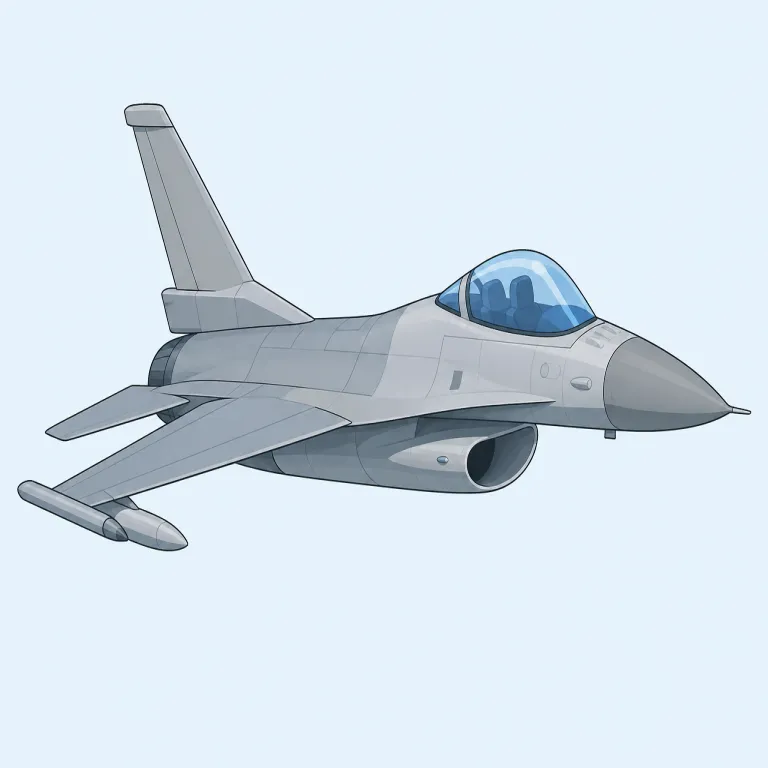 fighter（戦闘機・noun）の覚え方イラスト
