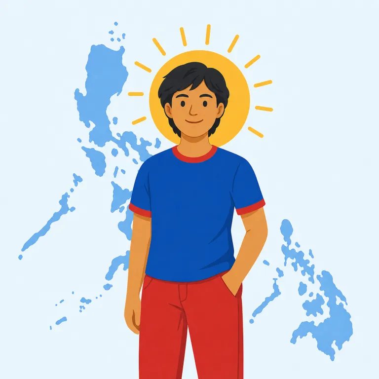 filipino（フィリピン人）の覚え方イラスト — 国名 Philippines と強く結びつけて覚えるのが近道です
