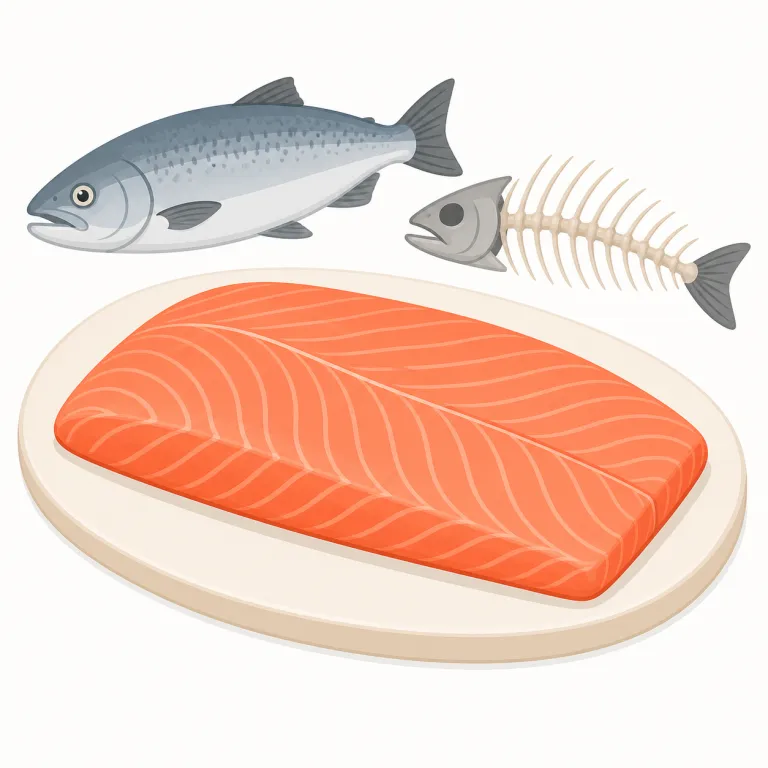 fillet（切り身・名詞）の覚え方イラスト — fillet は料理や買い物の場面で、fish fillet や salmon fillet の形で覚えると定着しやすい語です