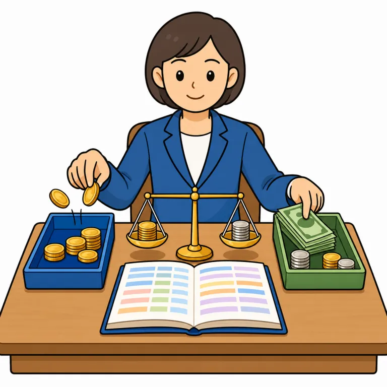 finance（財務・noun）の覚え方イラスト