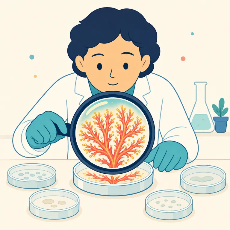finding（調査結果・名詞）の覚え方イラスト — find が「見つける」なら、finding は「調べて見つかった内容」と考えると覚えやすいです