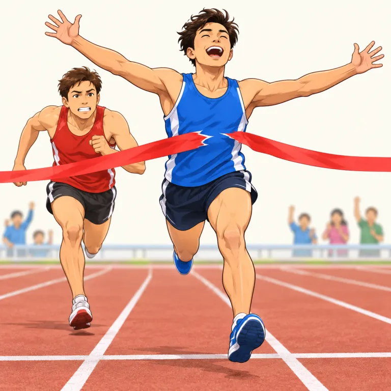 finish（終わり、最後・noun）の覚え方イラスト