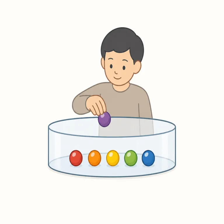 finitely（有限に・副詞）の覚え方イラスト — このエントリの finitely は、日常的な「限りある形で」という説明よりも、数学・論理で「無限ではない個数や手続きで」という条件を表す用法として覚える
