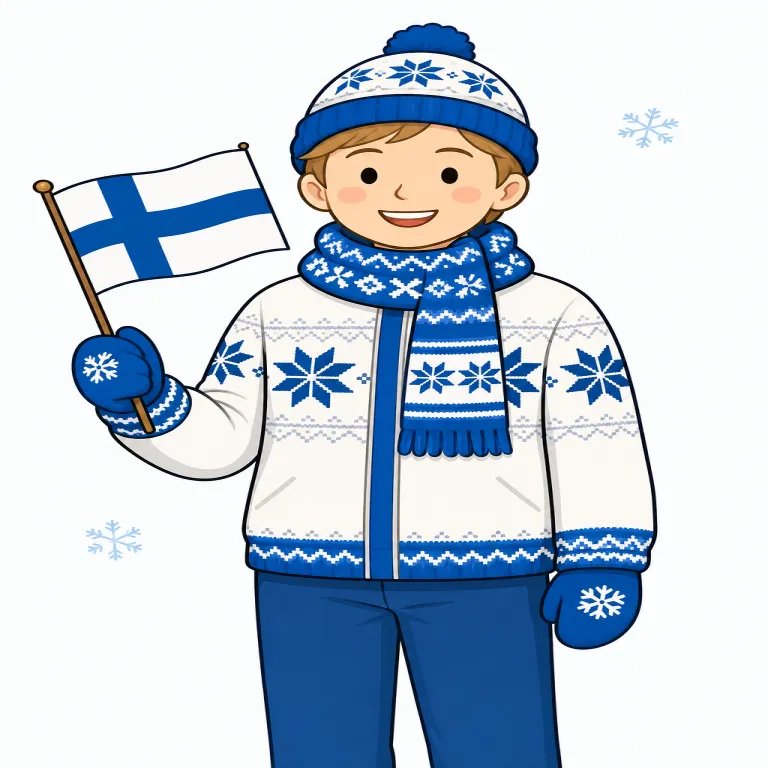 Finnish（フィンランド人・noun）の覚え方イラスト