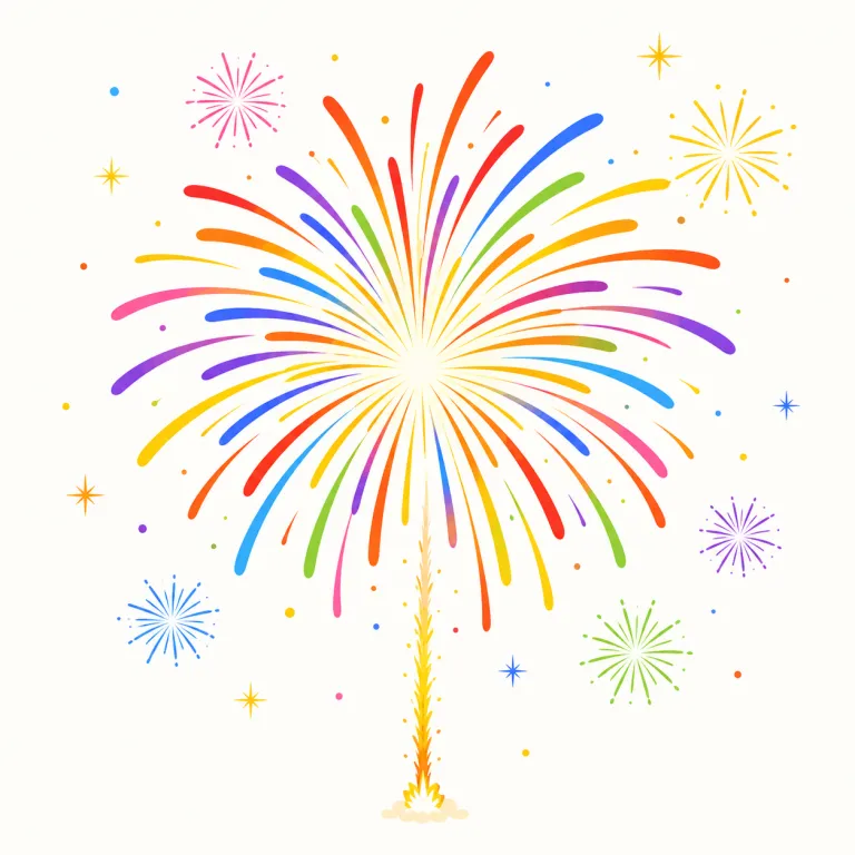 firework（花火、打ち上げ花火・名詞）の覚え方イラスト — まず fire が分かれば「火に関するもの」とつながる