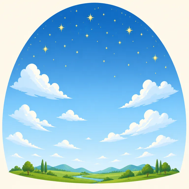 firmament（大空・名詞）の覚え方イラスト — firm を知っていれば入口を作れます