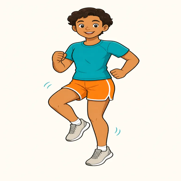 fit（健康な・adjective）の覚え方イラスト