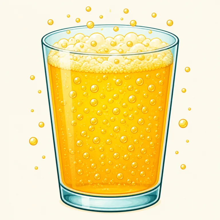fizz（泡立ち・名詞）の覚え方イラスト — fizz は炭酸の泡が「シューッ」とはじける音まで含んだ語