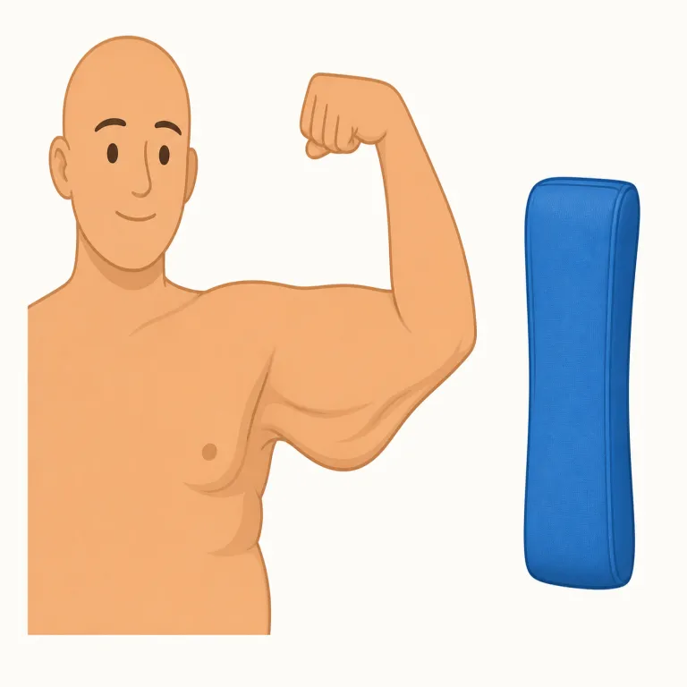 flabby（たるんだ・形容詞）の覚え方イラスト — flab（ぜい肉・たるみ）を知っていれば、その形容詞が flabby と捉えやすいです