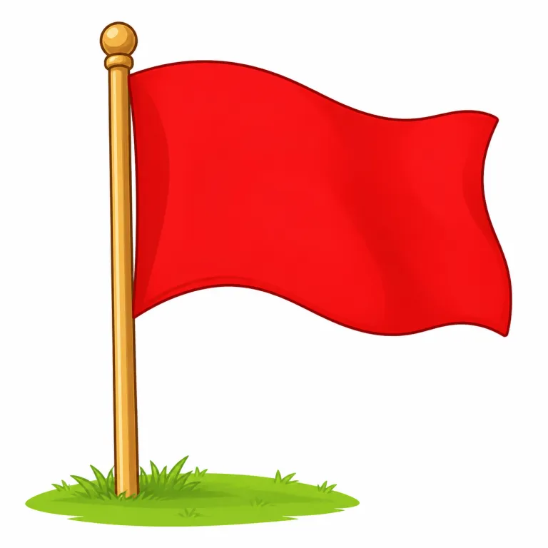 flag（旗・名詞）の覚え方イラスト — flag の中心イメージは「遠くから見て意味が分かる目印の布」です