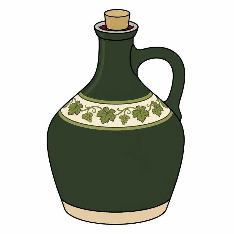 flagon（大型の酒瓶・noun）の覚え方イラスト