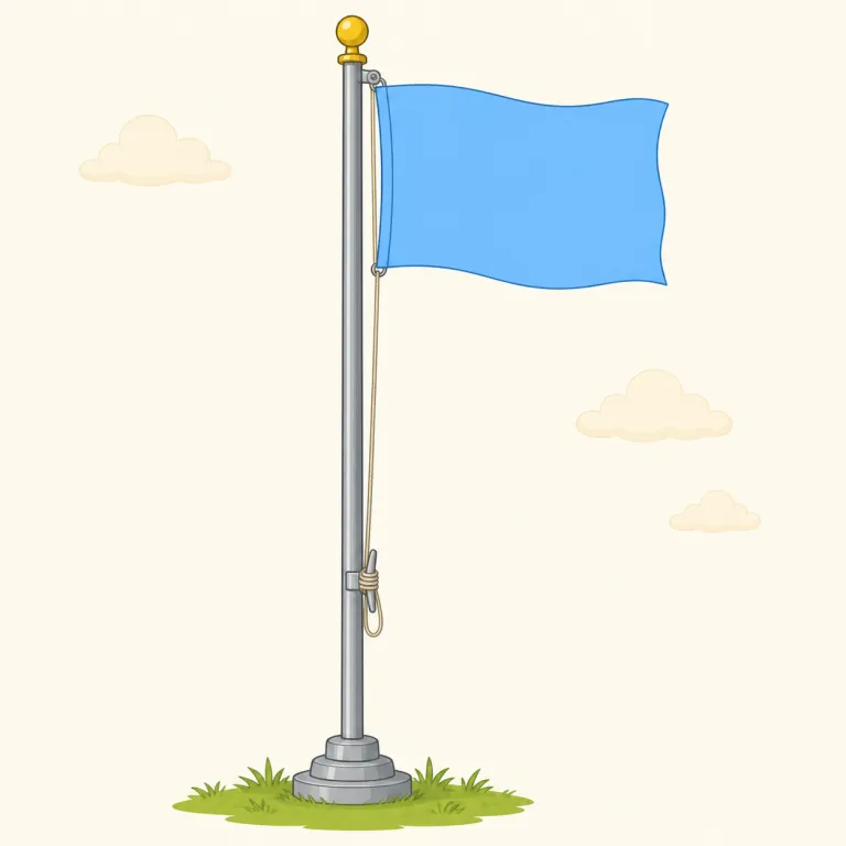 flagstaff（旗竿・名詞）の覚え方イラスト — flag + staff の直球な複合語として覚えるのが最短です